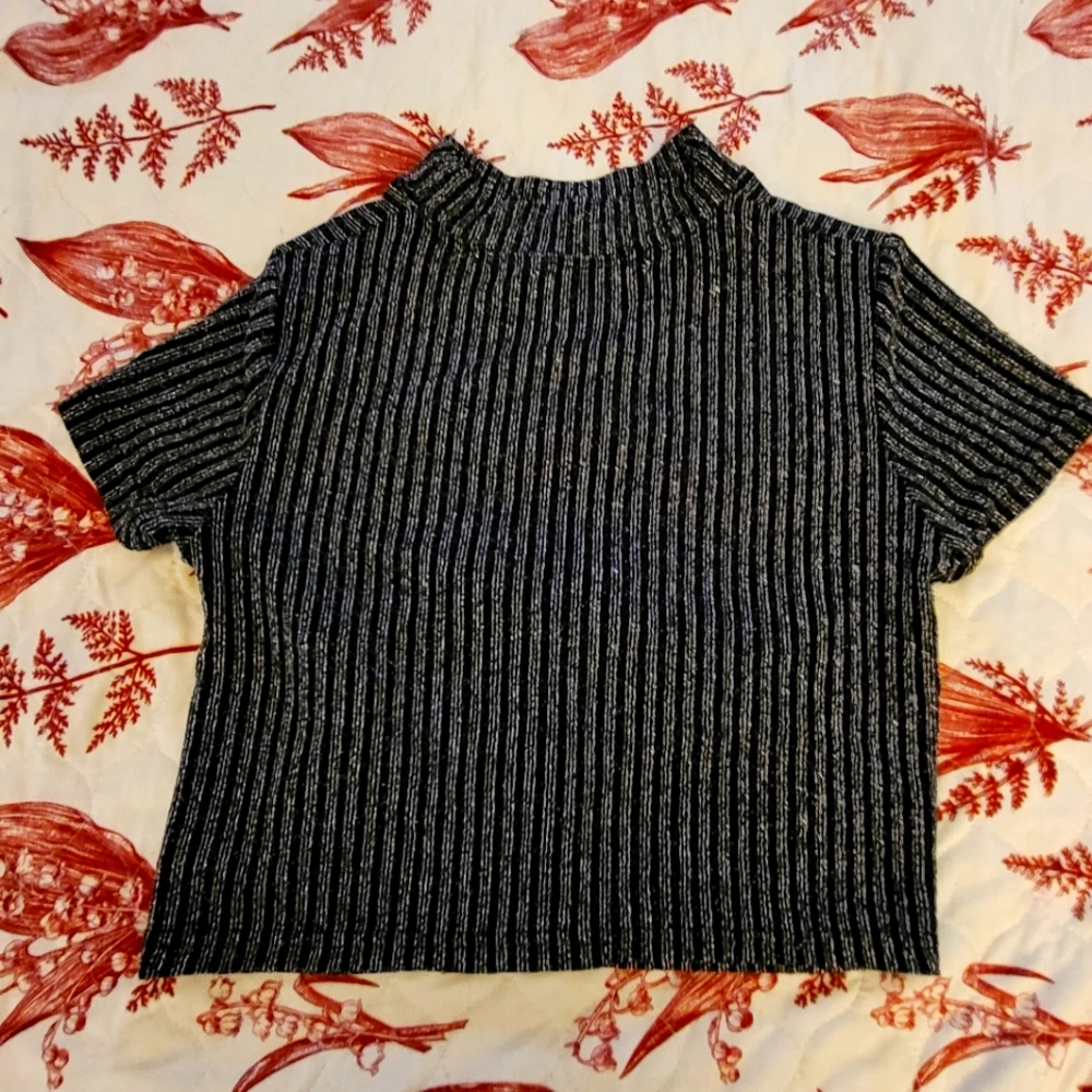 Black corset crop top